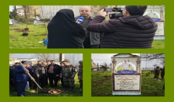 برگزاری پویش به نیت حاج قاسم در همه جای ایران درخت میکاریم در استان گیلان