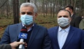 حضور استاندار گیلان در مراسم کاشت نهال در پارک جنگلی سراوان