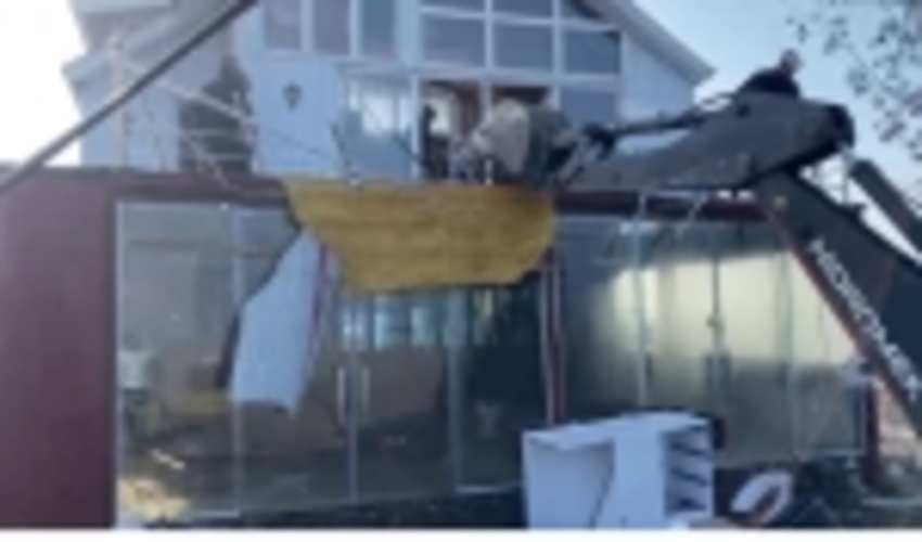 تخریب تاسیسات گردشگری غیر مجاز در شهرستان سیاهکل