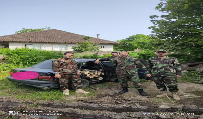 کشف وضبط چوب آلات قاچاق در شهرستان رضوانشهر 