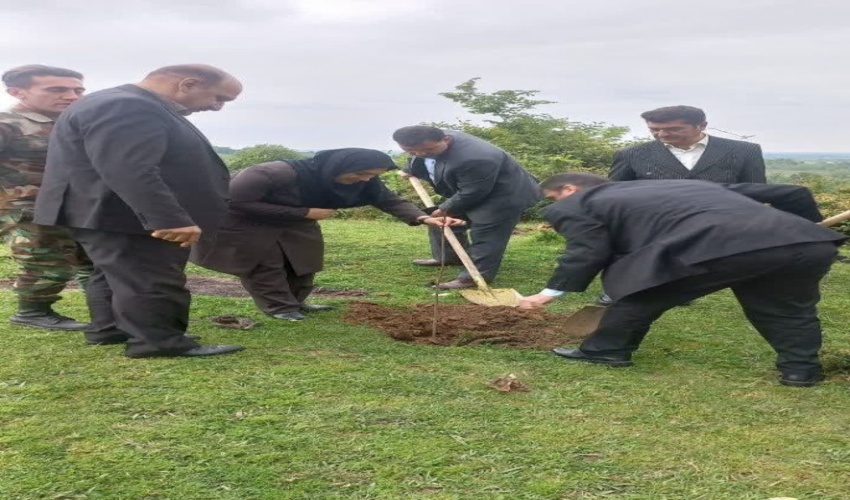 کاشت ۲۰ اصله نهال به مناسبت هفته زمین پاک در منطقه مهربن سیاهکل