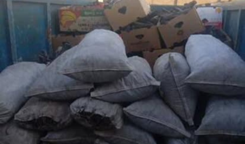 کشف وضبط ۷۰۰ کیلو گرم ذغال چوب جنگلی  توسط ماموران منابع طبیعی