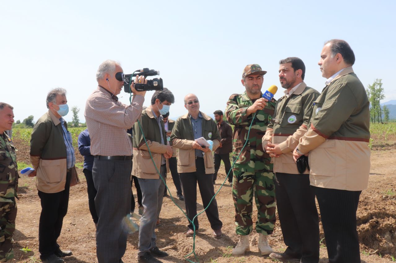 بازدید معاون محترم وزیر و رییس سازمان منابع طبیعی و آبخیزداری کشور از صنوبر کاری روستای مهویزان صومعه  سرا  