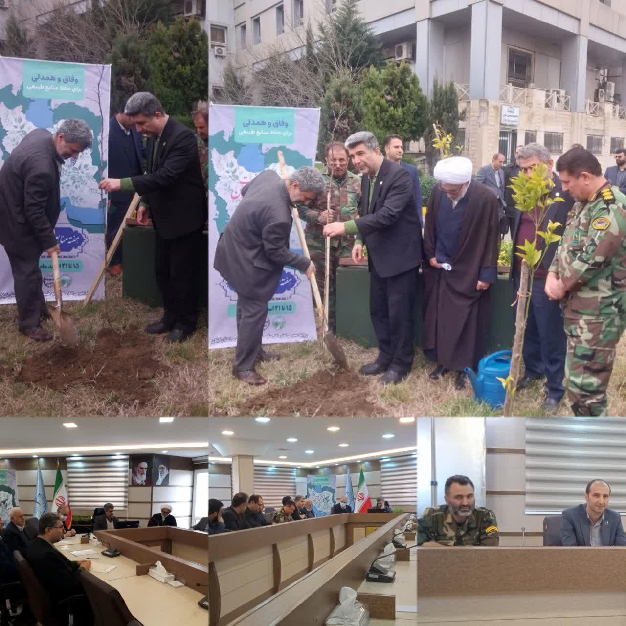 نشست رئیس کل دادگستری گیلان بامدیرکل و کارکنان منابع طبیعی استان به مناسبت روز درختکاری نشست رئیس کل دادگستری گیلان بامدیرکل و کارکنان منابع طبیعی استان به مناسبت روز درختکاری